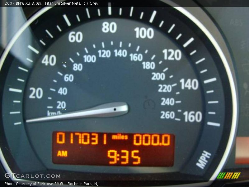 Titanium Silver Metallic / Grey 2007 BMW X3 3.0si