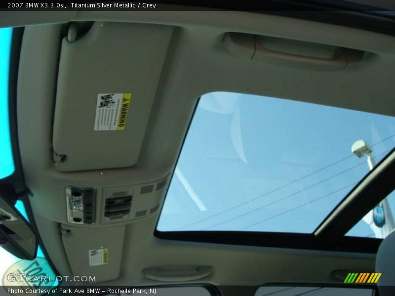 Titanium Silver Metallic / Grey 2007 BMW X3 3.0si