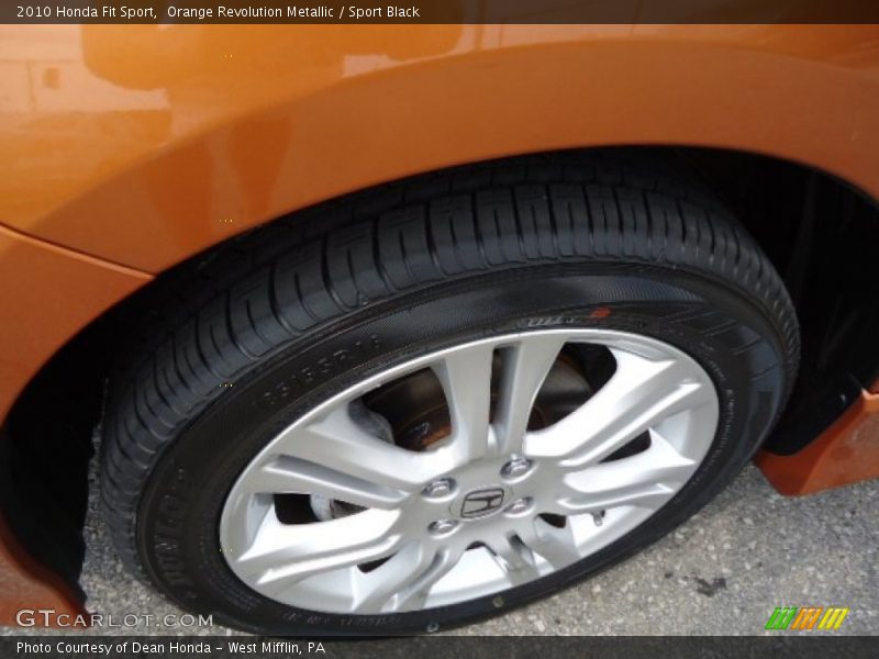 Orange Revolution Metallic / Sport Black 2010 Honda Fit Sport