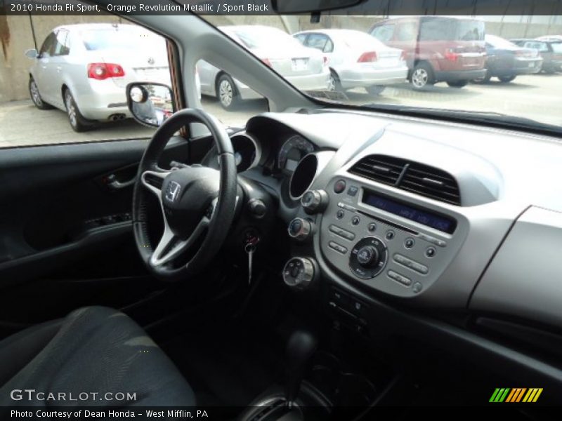 Orange Revolution Metallic / Sport Black 2010 Honda Fit Sport