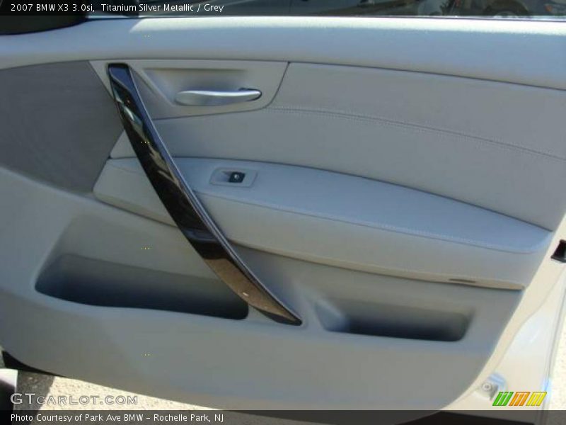 Titanium Silver Metallic / Grey 2007 BMW X3 3.0si