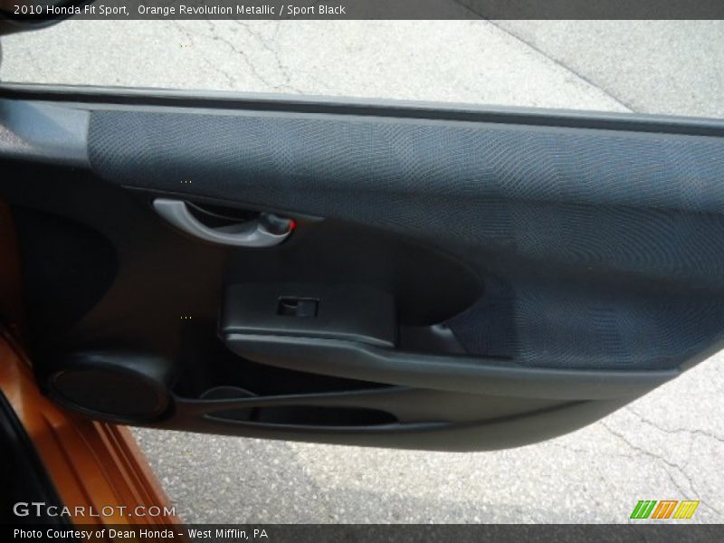 Orange Revolution Metallic / Sport Black 2010 Honda Fit Sport