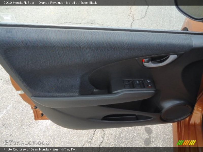 Orange Revolution Metallic / Sport Black 2010 Honda Fit Sport