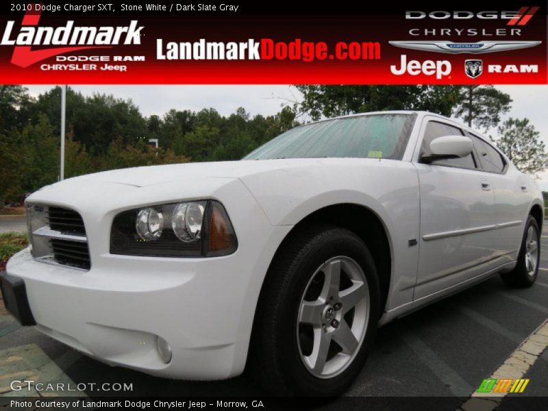 Stone White / Dark Slate Gray 2010 Dodge Charger SXT