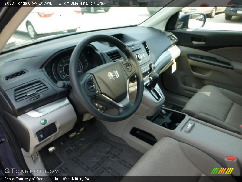 Gray Interior - 2013 CR-V EX AWD 