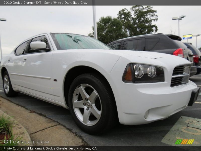 Stone White / Dark Slate Gray 2010 Dodge Charger SXT