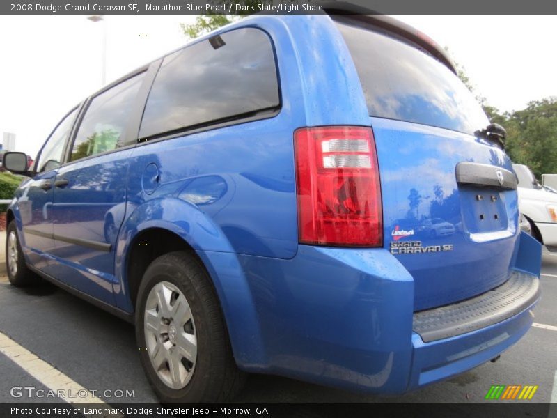 Marathon Blue Pearl / Dark Slate/Light Shale 2008 Dodge Grand Caravan SE