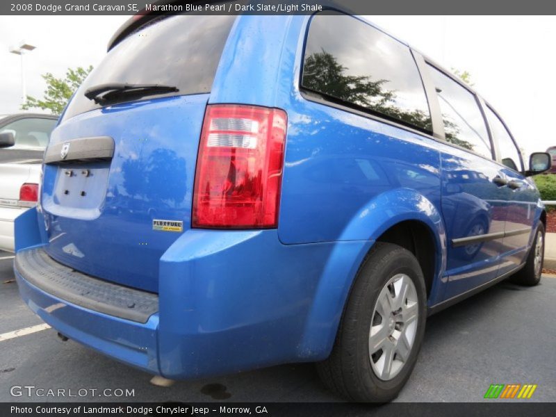 Marathon Blue Pearl / Dark Slate/Light Shale 2008 Dodge Grand Caravan SE