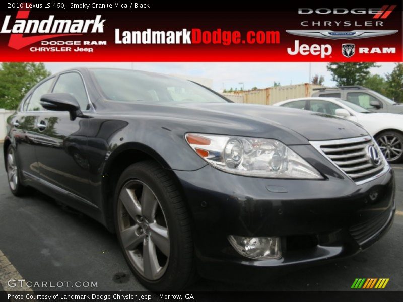 Smoky Granite Mica / Black 2010 Lexus LS 460