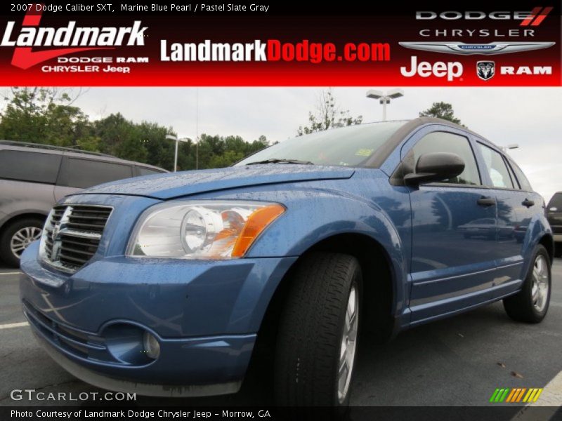 Marine Blue Pearl / Pastel Slate Gray 2007 Dodge Caliber SXT