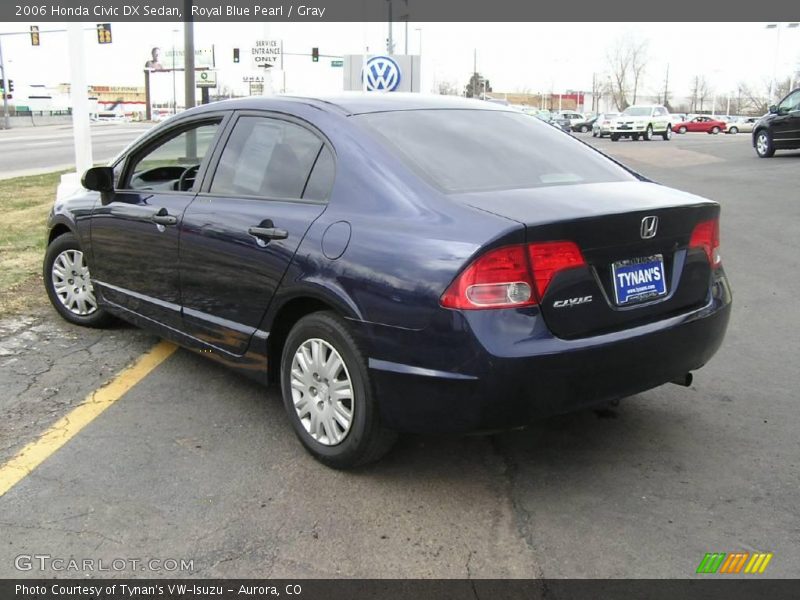 Royal Blue Pearl / Gray 2006 Honda Civic DX Sedan