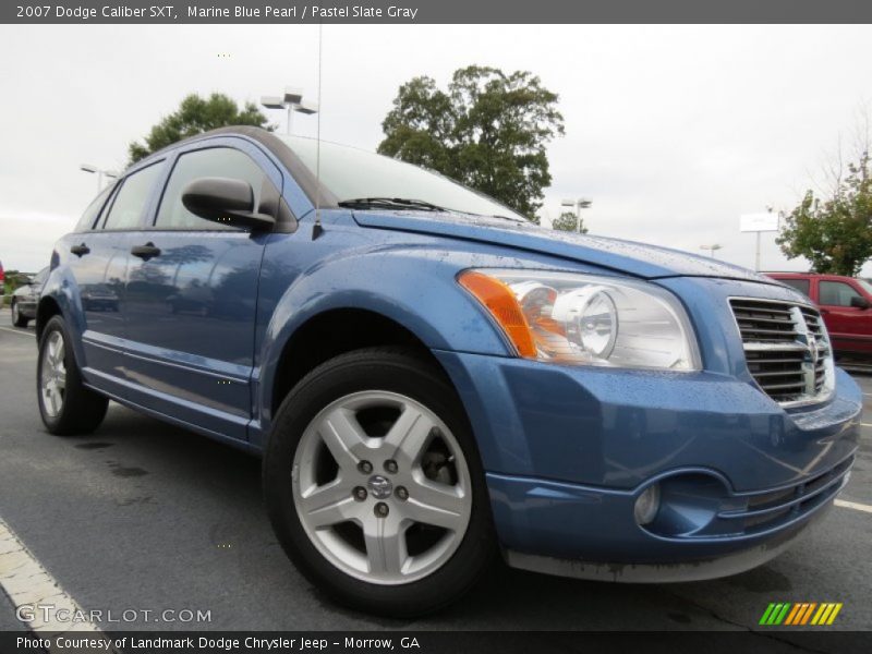 Marine Blue Pearl / Pastel Slate Gray 2007 Dodge Caliber SXT
