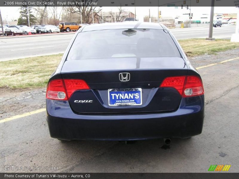 Royal Blue Pearl / Gray 2006 Honda Civic DX Sedan