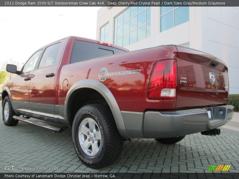  2011 Ram 1500 SLT Outdoorsman Crew Cab 4x4 Deep Cherry Red Crystal Pearl