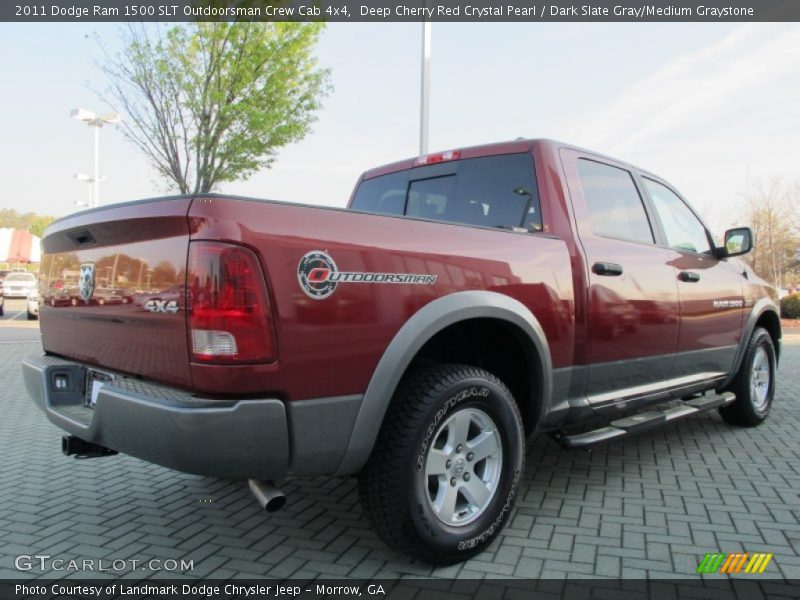 Deep Cherry Red Crystal Pearl / Dark Slate Gray/Medium Graystone 2011 Dodge Ram 1500 SLT Outdoorsman Crew Cab 4x4