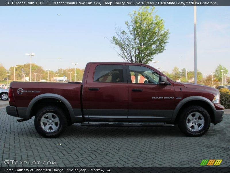 Deep Cherry Red Crystal Pearl / Dark Slate Gray/Medium Graystone 2011 Dodge Ram 1500 SLT Outdoorsman Crew Cab 4x4