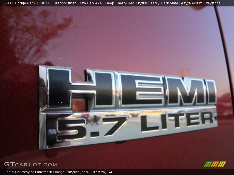 Deep Cherry Red Crystal Pearl / Dark Slate Gray/Medium Graystone 2011 Dodge Ram 1500 SLT Outdoorsman Crew Cab 4x4
