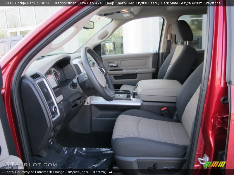  2011 Ram 1500 SLT Outdoorsman Crew Cab 4x4 Dark Slate Gray/Medium Graystone Interior