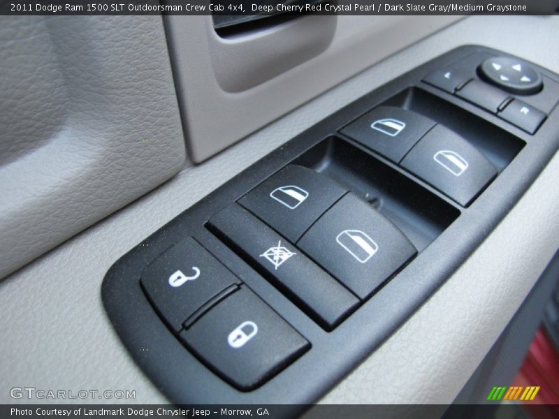 Deep Cherry Red Crystal Pearl / Dark Slate Gray/Medium Graystone 2011 Dodge Ram 1500 SLT Outdoorsman Crew Cab 4x4