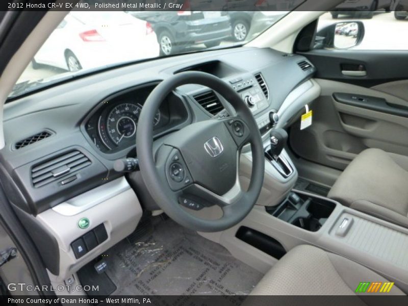 Polished Metal Metallic / Gray 2012 Honda CR-V EX 4WD
