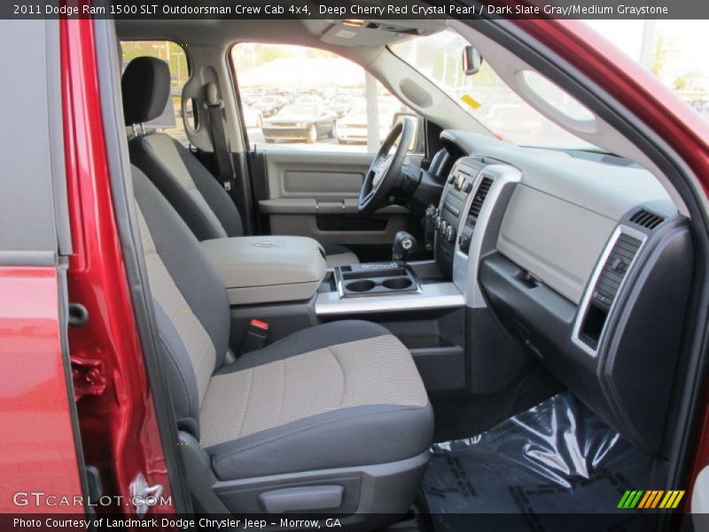 Deep Cherry Red Crystal Pearl / Dark Slate Gray/Medium Graystone 2011 Dodge Ram 1500 SLT Outdoorsman Crew Cab 4x4