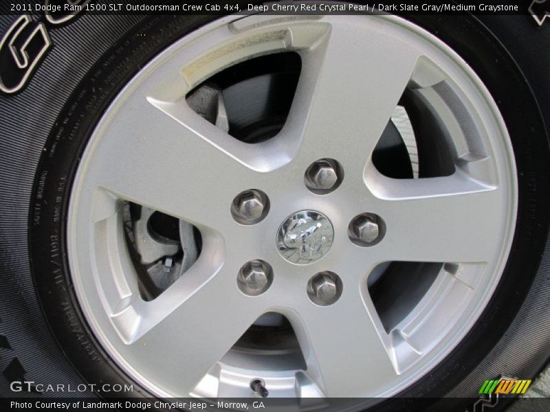 Deep Cherry Red Crystal Pearl / Dark Slate Gray/Medium Graystone 2011 Dodge Ram 1500 SLT Outdoorsman Crew Cab 4x4