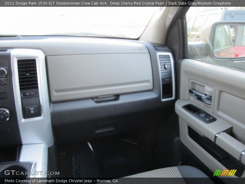Deep Cherry Red Crystal Pearl / Dark Slate Gray/Medium Graystone 2011 Dodge Ram 1500 SLT Outdoorsman Crew Cab 4x4