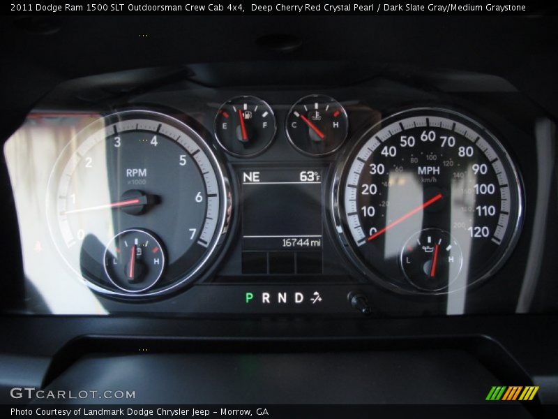 2011 Ram 1500 SLT Outdoorsman Crew Cab 4x4 SLT Outdoorsman Crew Cab 4x4 Gauges