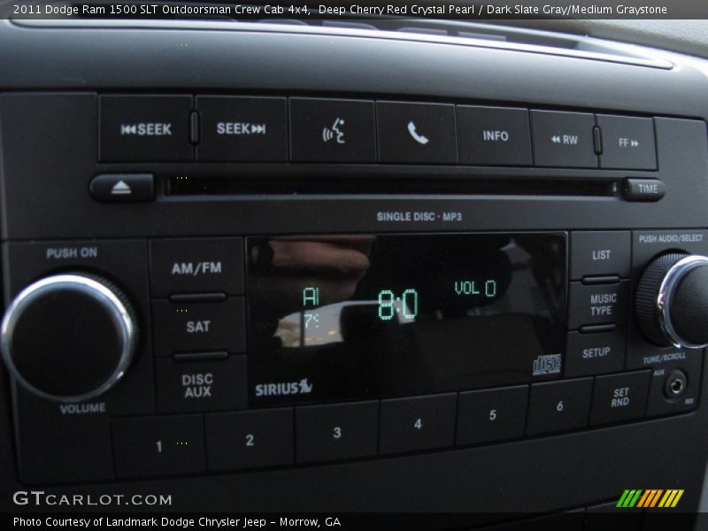 Audio System of 2011 Ram 1500 SLT Outdoorsman Crew Cab 4x4