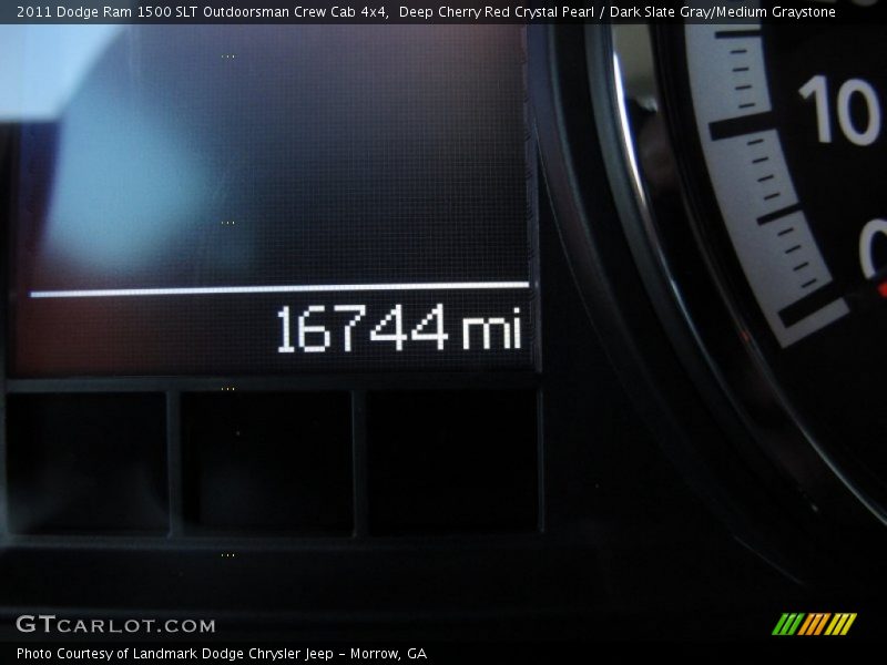 Deep Cherry Red Crystal Pearl / Dark Slate Gray/Medium Graystone 2011 Dodge Ram 1500 SLT Outdoorsman Crew Cab 4x4