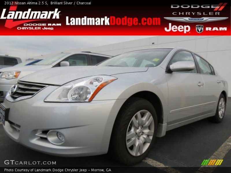 Brilliant Silver / Charcoal 2012 Nissan Altima 2.5 S