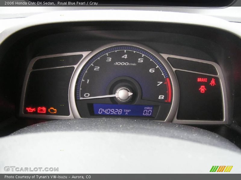 Royal Blue Pearl / Gray 2006 Honda Civic DX Sedan