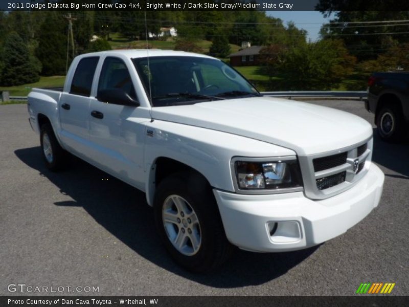 Bright White / Dark Slate Gray/Medium Slate Gray 2011 Dodge Dakota Big Horn Crew Cab 4x4