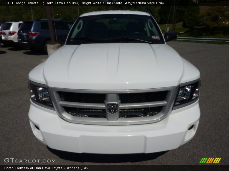 Bright White / Dark Slate Gray/Medium Slate Gray 2011 Dodge Dakota Big Horn Crew Cab 4x4
