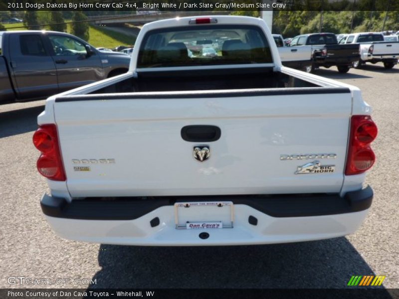 Bright White / Dark Slate Gray/Medium Slate Gray 2011 Dodge Dakota Big Horn Crew Cab 4x4