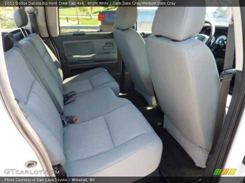 Bright White / Dark Slate Gray/Medium Slate Gray 2011 Dodge Dakota Big Horn Crew Cab 4x4