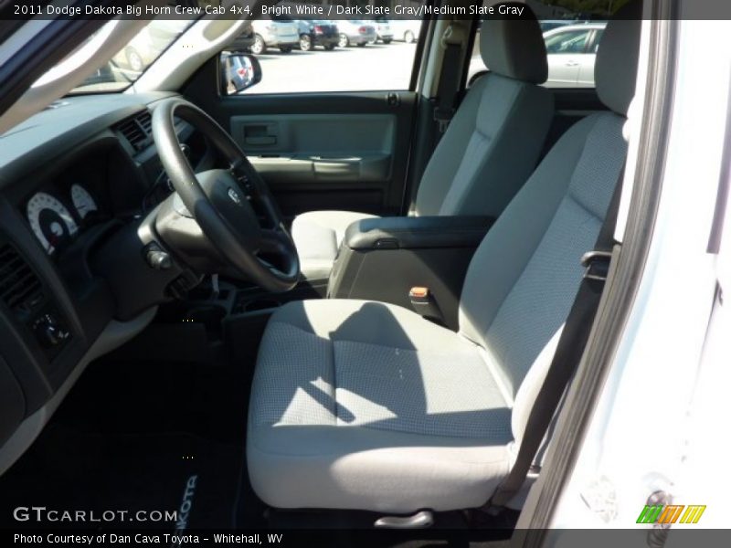 Bright White / Dark Slate Gray/Medium Slate Gray 2011 Dodge Dakota Big Horn Crew Cab 4x4