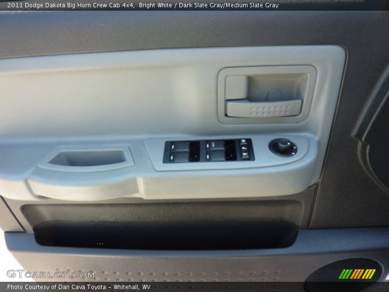 Bright White / Dark Slate Gray/Medium Slate Gray 2011 Dodge Dakota Big Horn Crew Cab 4x4