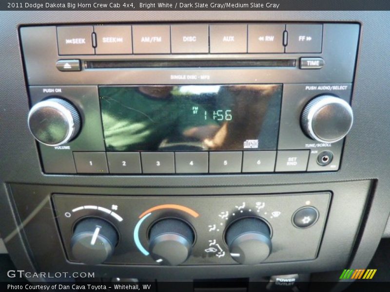 Bright White / Dark Slate Gray/Medium Slate Gray 2011 Dodge Dakota Big Horn Crew Cab 4x4