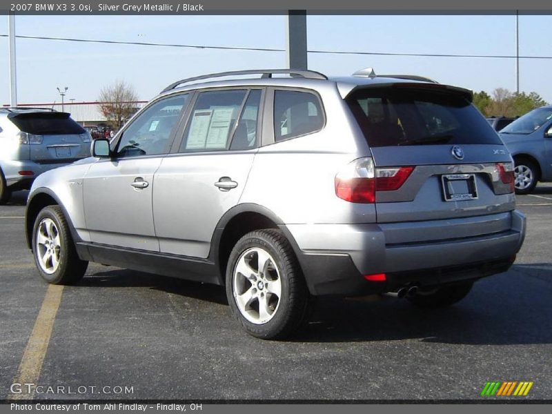 Silver Grey Metallic / Black 2007 BMW X3 3.0si