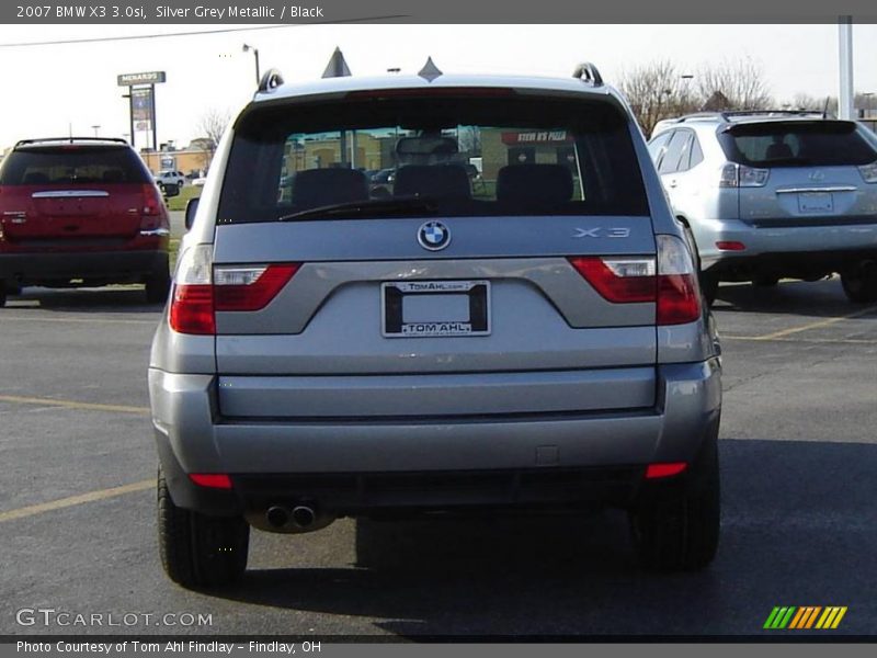 Silver Grey Metallic / Black 2007 BMW X3 3.0si