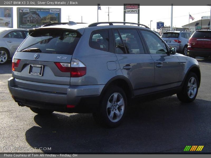 Silver Grey Metallic / Black 2007 BMW X3 3.0si