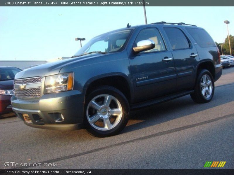 Blue Granite Metallic / Light Titanium/Dark Titanium 2008 Chevrolet Tahoe LTZ 4x4