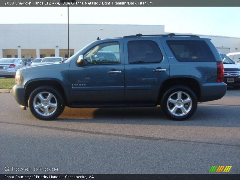 Blue Granite Metallic / Light Titanium/Dark Titanium 2008 Chevrolet Tahoe LTZ 4x4