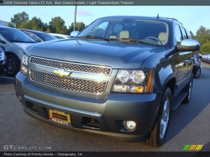 Blue Granite Metallic / Light Titanium/Dark Titanium 2008 Chevrolet Tahoe LTZ 4x4