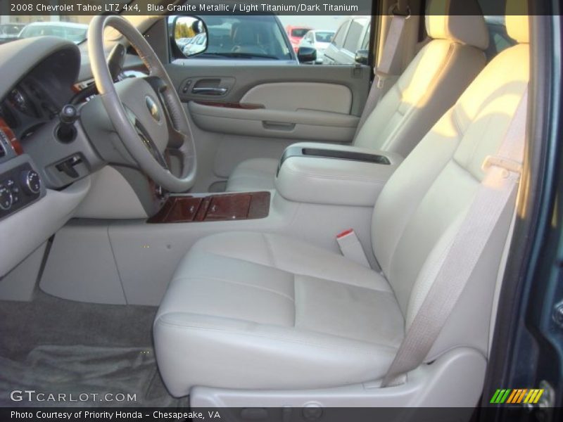 Blue Granite Metallic / Light Titanium/Dark Titanium 2008 Chevrolet Tahoe LTZ 4x4
