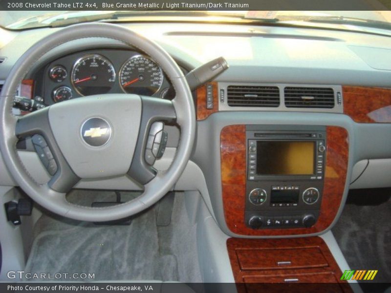 Blue Granite Metallic / Light Titanium/Dark Titanium 2008 Chevrolet Tahoe LTZ 4x4