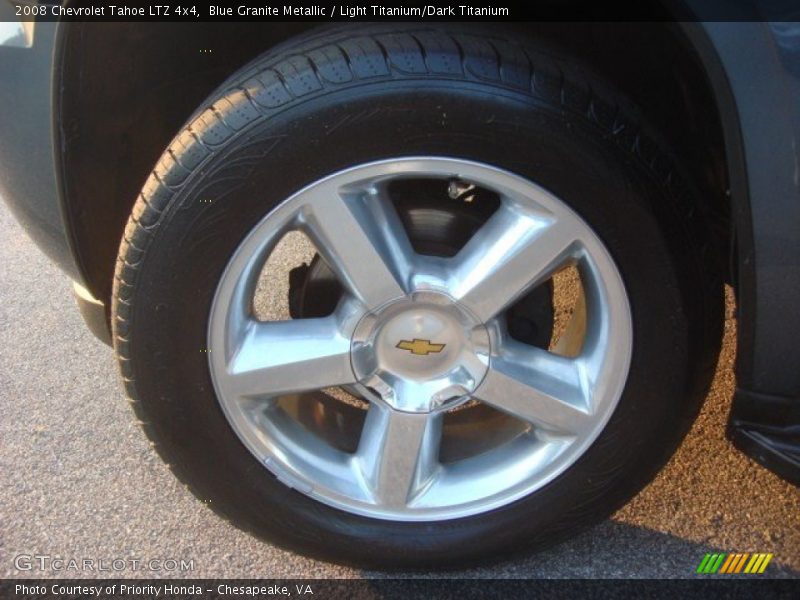 Blue Granite Metallic / Light Titanium/Dark Titanium 2008 Chevrolet Tahoe LTZ 4x4