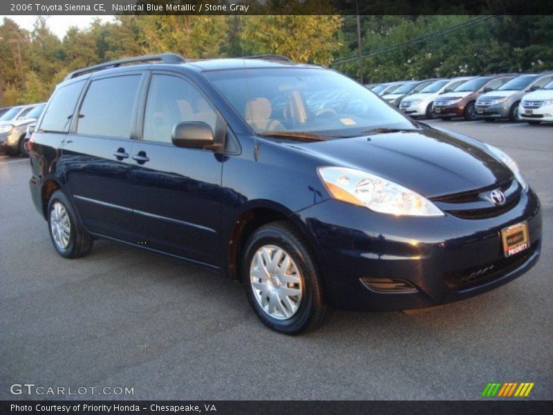 Nautical Blue Metallic / Stone Gray 2006 Toyota Sienna CE