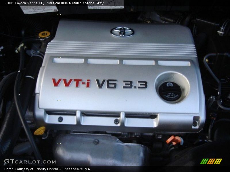 Nautical Blue Metallic / Stone Gray 2006 Toyota Sienna CE